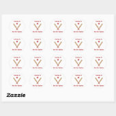 Geen optionele cricket ronde sticker (Vel)