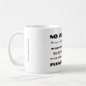 Geen opvragen - Ga alsjeblieft weg! Mok (Links)