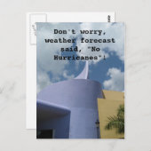Geen orkanen briefkaart (Voorkant / Achterkant)