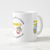 Geen orphan, neem alsjeblieft geen aap lezer aan grote koffiekop (Voorkant rechts)