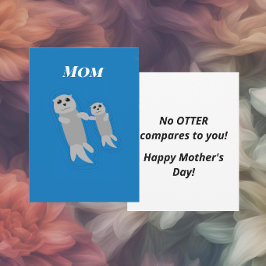 Geen otter is te vergelijken met jou, mama feestdagenkaart