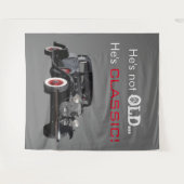 Geen oude klassieke auto retro fotohokje achtergro wandkleed (Voorkant (horizontaal))