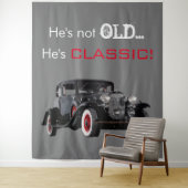 Geen oude klassieke auto retro fotohokje achtergro wandkleed (In situ)