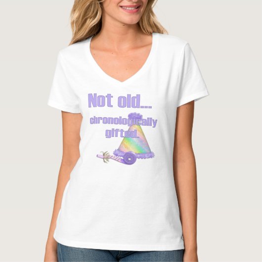 Geen oude verjaardag t-shirt (Voorkant)