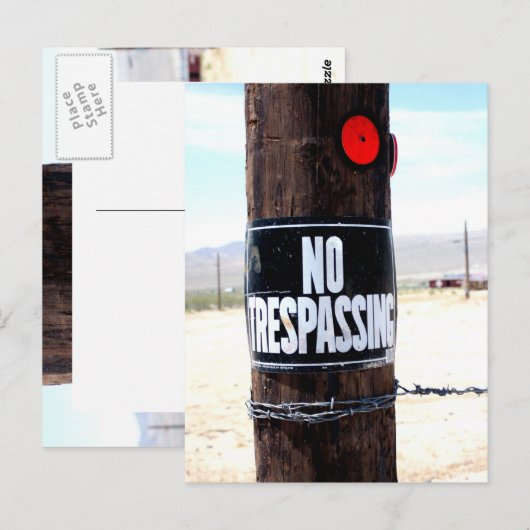 Geen overschrijdende reflector briefkaart (Voorkant / Achterkant)