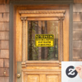 Geen overtreding U moet zich aanmelden bij de Main Raamsticker (Huis Deur)