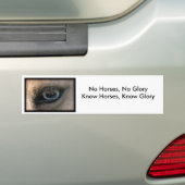 Geen paarden, geen glorie - Bumpersticker (Op auto)