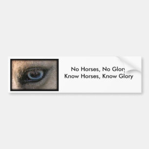 Geen paarden, geen glorie - Bumpersticker