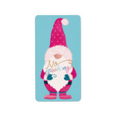 Geen paardenbonetiket voor kerstkerstkerstkerstker etiket (Voorkant)