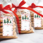 Geen paardenstaartje met kerst etiket