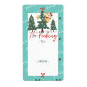 Geen paardenstaartje met kerst etiket (Voorkant)