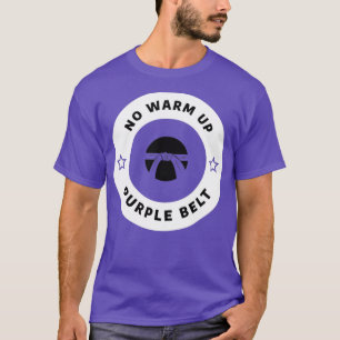 Geen Paarse gordel opwarmen Jiu Jitsu T-shirt