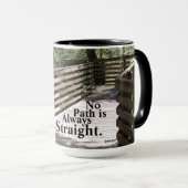 Geen pad is altijd recht Mok (Voorkant rechts)