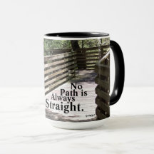 Geen pad is altijd recht Mok