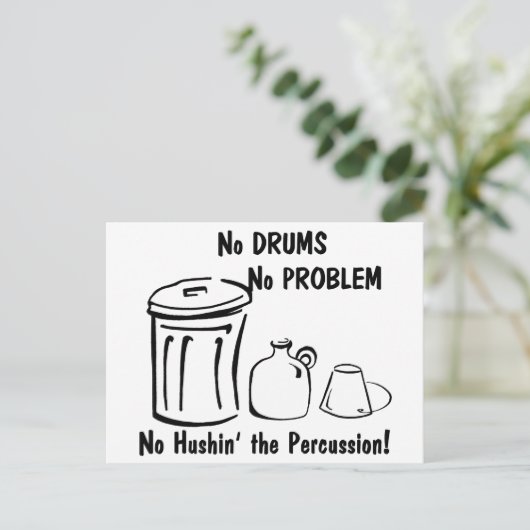 Geen paddenstoel briefkaart (Staand voorkant)