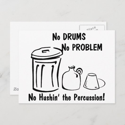 Geen paddenstoel briefkaart (Voorkant / Achterkant)