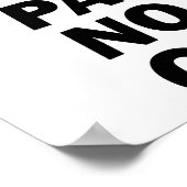 GEEN PAIN GEEN WINKEL POSTER (Hoek)