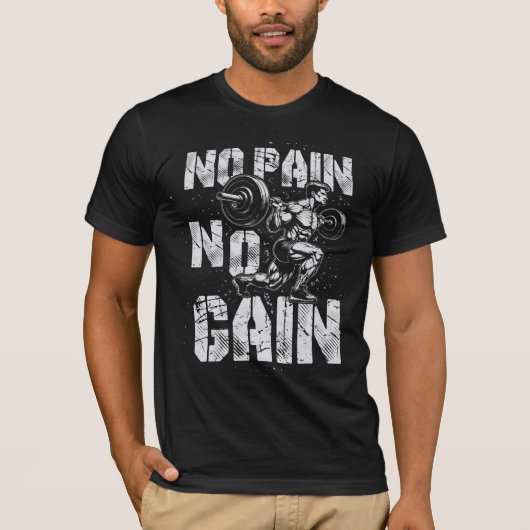 GEEN PAIN-GEEN WINST T-SHIRT (Voorkant)