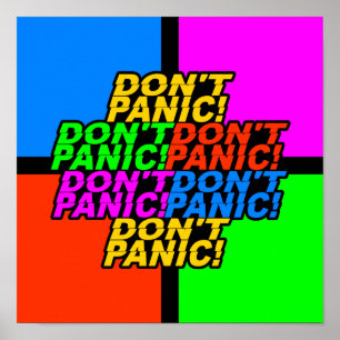 Geen paniek! aangepast poster