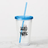 Geen paniek.b acryl drinkbeker (Achterkant)