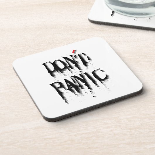 Geen paniek.b bier onderzetter (Linkerzijde)