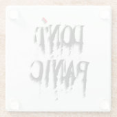 Geen paniek.b glazen onderzetter (Achterkant)