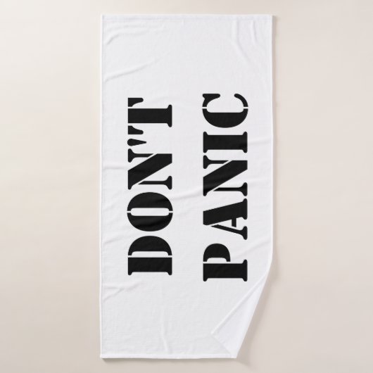 Geen paniek badhanddoek (Badhanddoek)
