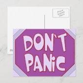 Geen paniek briefkaart (Voorkant / Achterkant)