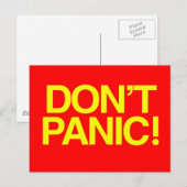 Geen paniek briefkaart (Voorkant / Achterkant)