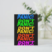 Geen paniek, briefkaart. briefkaart (Staand voorkant)