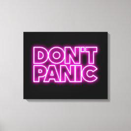 Geen paniek canvas afdruk