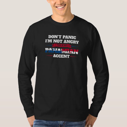 Geen paniek, dit is Panamees accent Panamia T-shirt (Voorkant)
