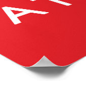 Geen paniek en geen handdoek dragen poster (Hoek)