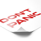 Geen paniek foto afdruk (Hoek)