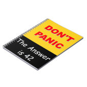 Geen paniek - Het antwoord is 42 Notitieboek (Linkerzijde)