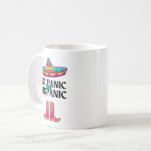 geen paniek hispanic erfgoed maand grappige hispan koffiemok (Voorkant links)