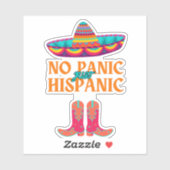 geen paniek hispanic erfgoed maand grappige hispan sticker (Vel)