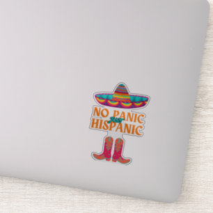 geen paniek hispanic erfgoed maand grappige hispan sticker