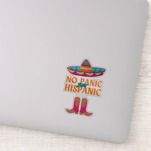 geen paniek hispanic erfgoed maand grappige hispan sticker (Detail)