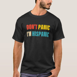 Geen paniek, ik ben een dipanische appel t-shirt