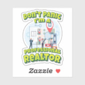 Geen paniek, ik ben een professionele speler sticker (Vel)