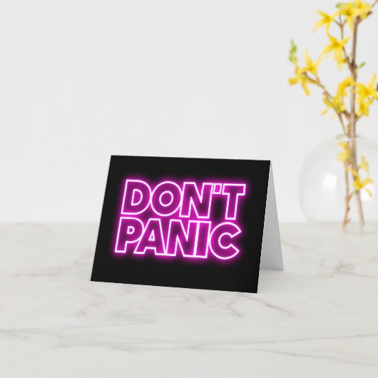 Geen paniek kaart (Gele Bloem)