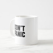 Geen paniek koffiemok (Voorkant links)