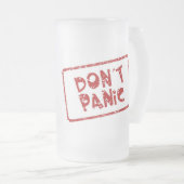 Geen paniek matglas bierpul (Voorkant rechts)