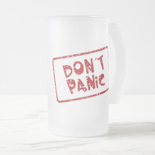 Geen paniek matglas bierpul (Voorkant rechts)