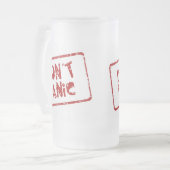 Geen paniek matglas bierpul (Voorkant links)