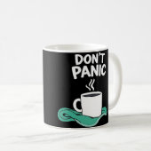 Geen paniek met handdoeken koffiemok (Voorkant rechts)