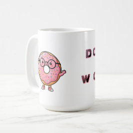 Geen Paniek – Mop Donut Cartoon Personage Koffiemok