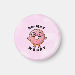 Geen Paniek – Mop Donut Cartoon Personage Magneet