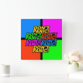 Geen paniek! muurklok vierkante klok (Huis)